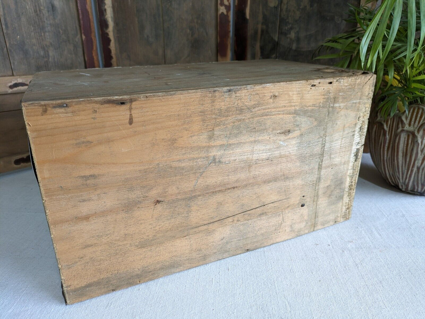 vintage Rustic Drawer office Motor Car drawers table desk top index Work Garage