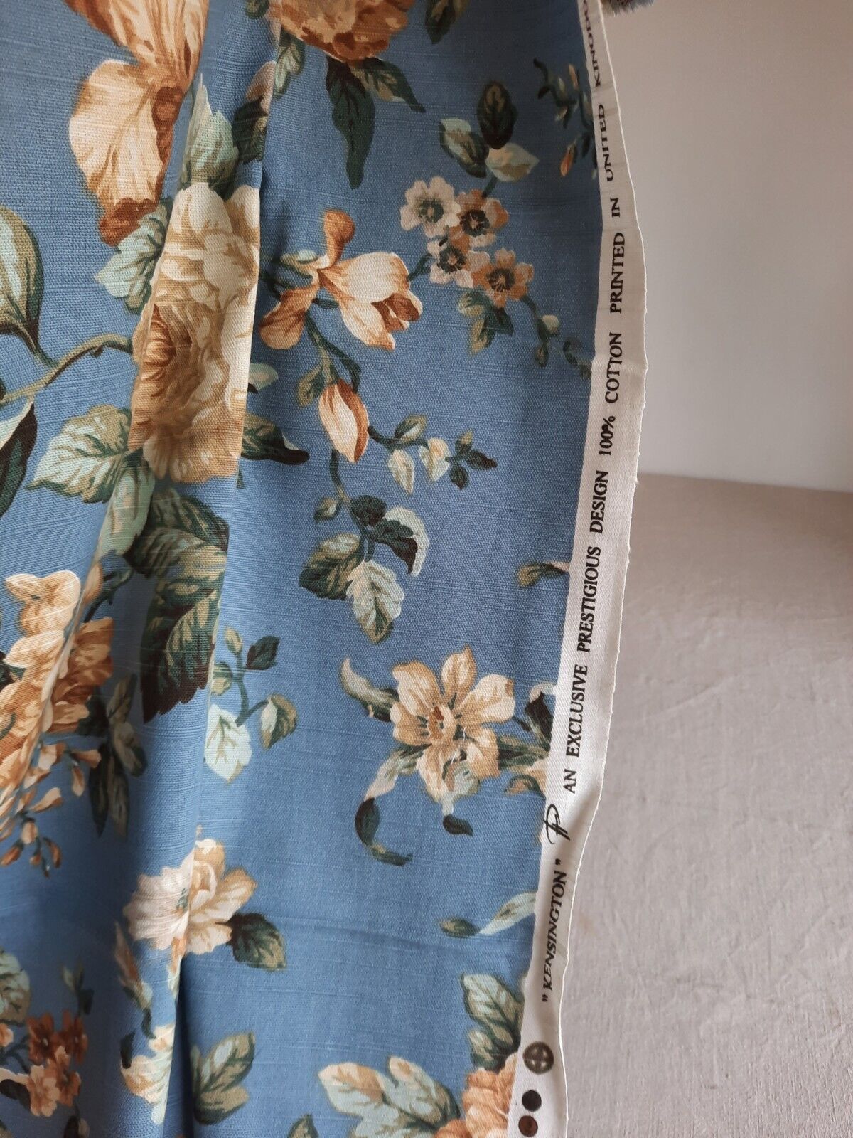 Country house floral curtain Fabric Material Prestigious Kensington 100% cotton