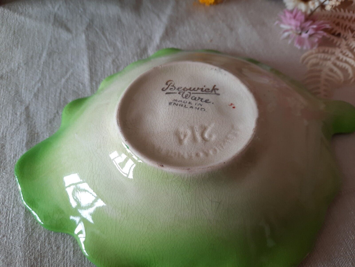 Beswick Ware Dish Bowl Cherry Tomato And Lettuce Leaf and farmers market bowl