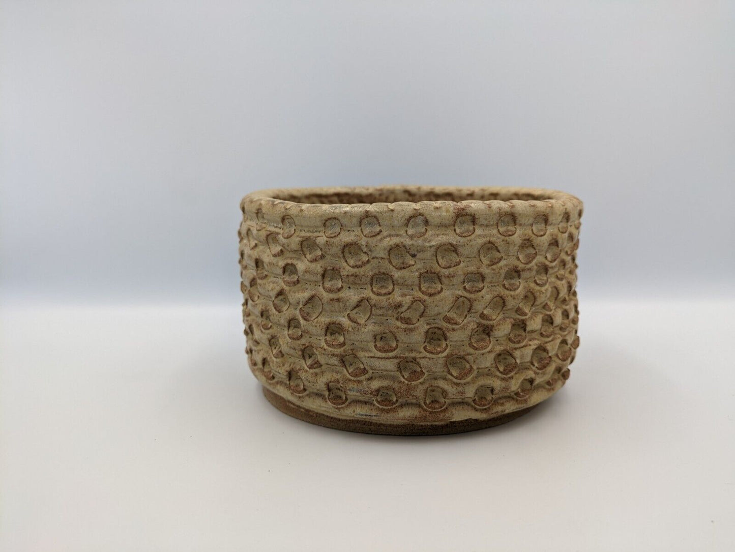 Signed Diane Widdowson Studio Pottery Art Bowl Plant Pot Planter Patterned Vtg