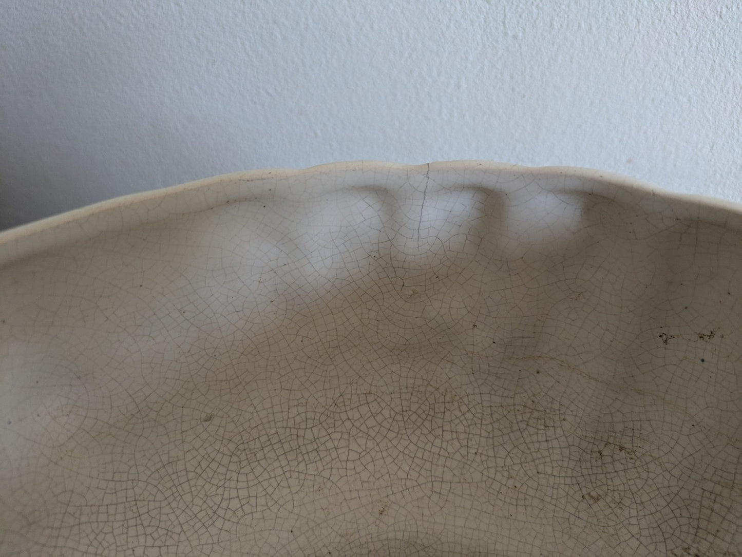 Sylvac Tree Bark Green Pottery Bowl Woodland Glaze Log Planter Vintage Mantle
