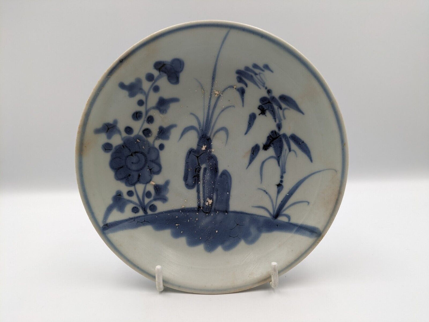 Chinese Qing Blue & White Tek Sing Plate from 1822 Ship Wreck Antique Pottery