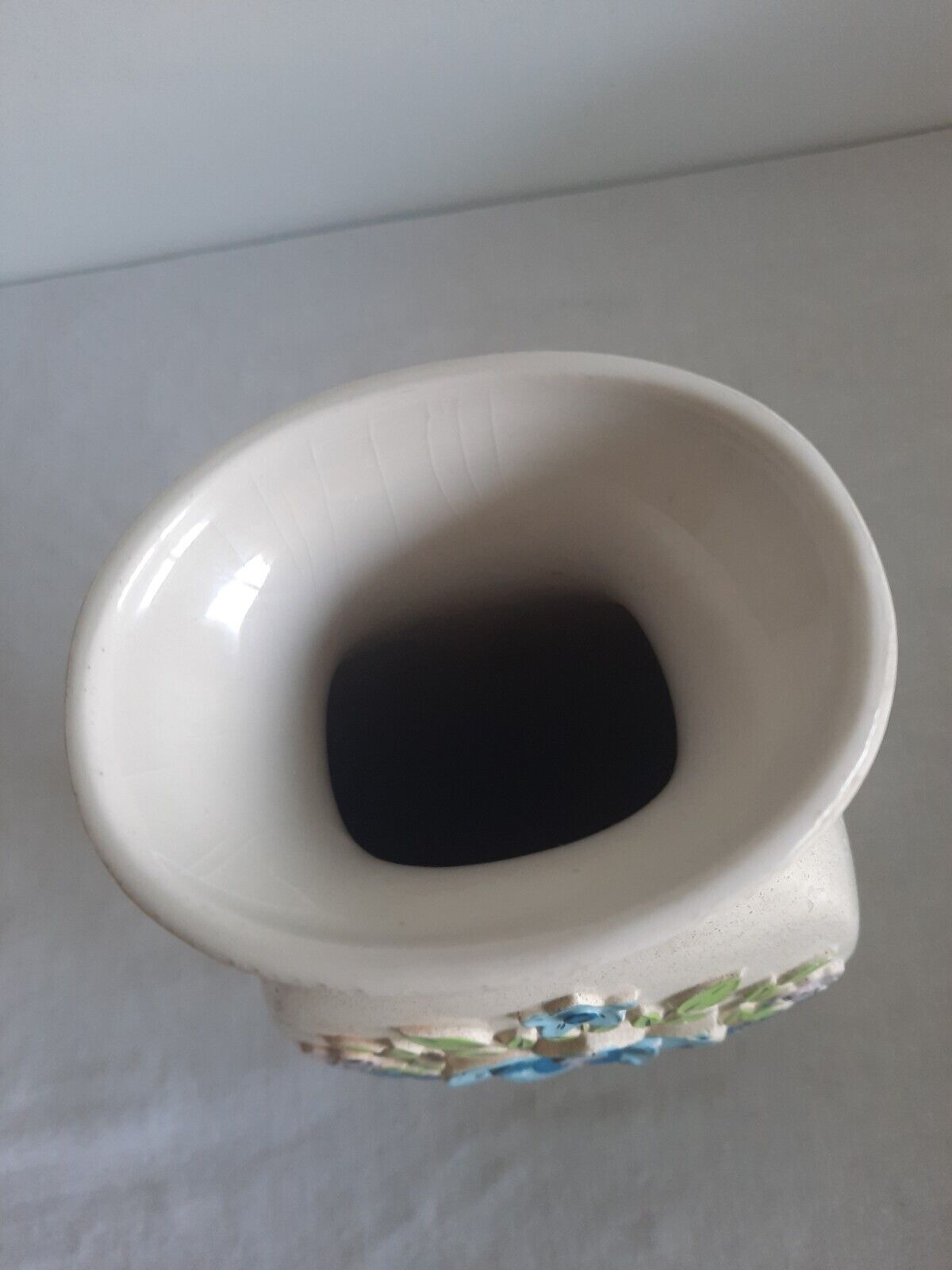 Vintage Floral Vase Old Brentleigh Ware Floret Vase Retro Boho Slab XL Mantle