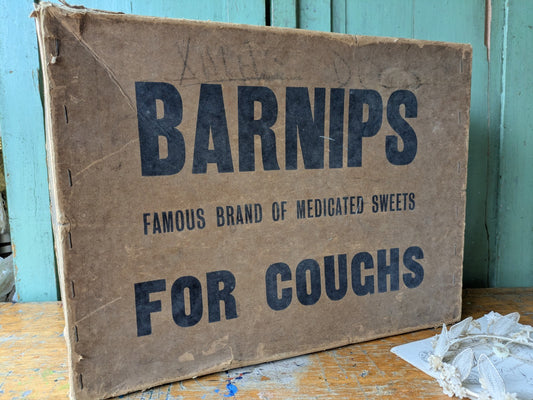Barnips Box Vintage Packaging Chemist Shop Cough Medicine Advertising Prop Rare