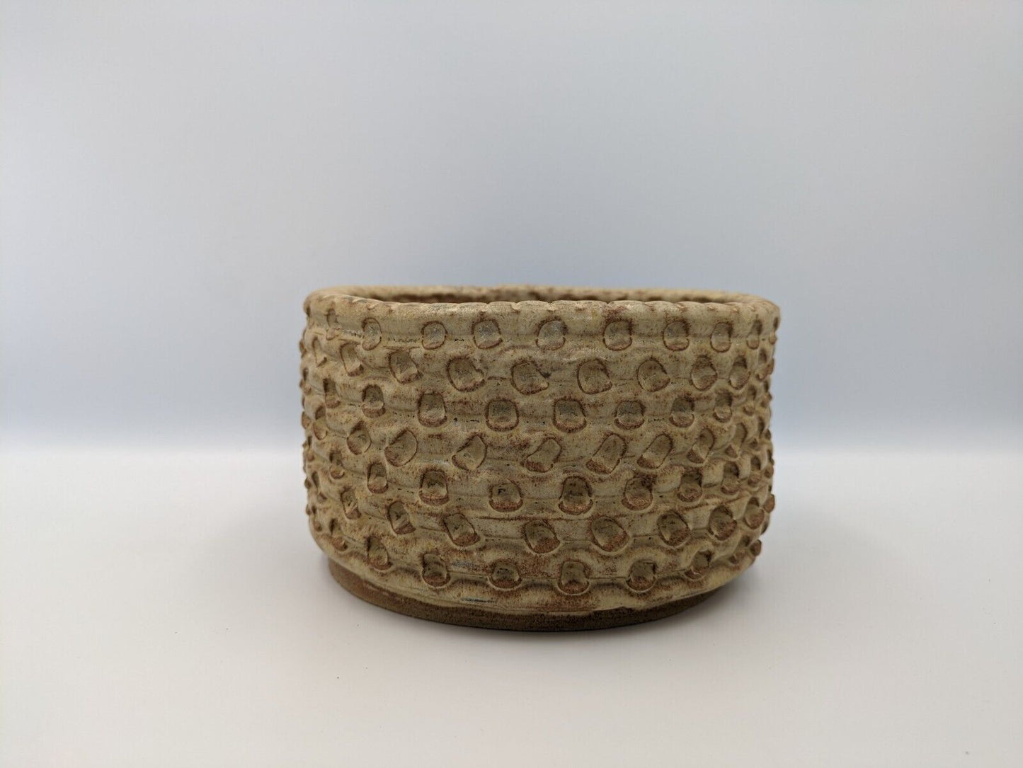 Signed Diane Widdowson Studio Pottery Art Bowl Plant Pot Planter Patterned Vtg