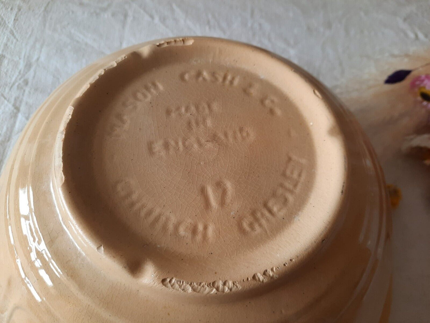 Vintage Mixing Bowl England Pastry Mason Cash Cake Retro 12 prop TV film C.Gresl