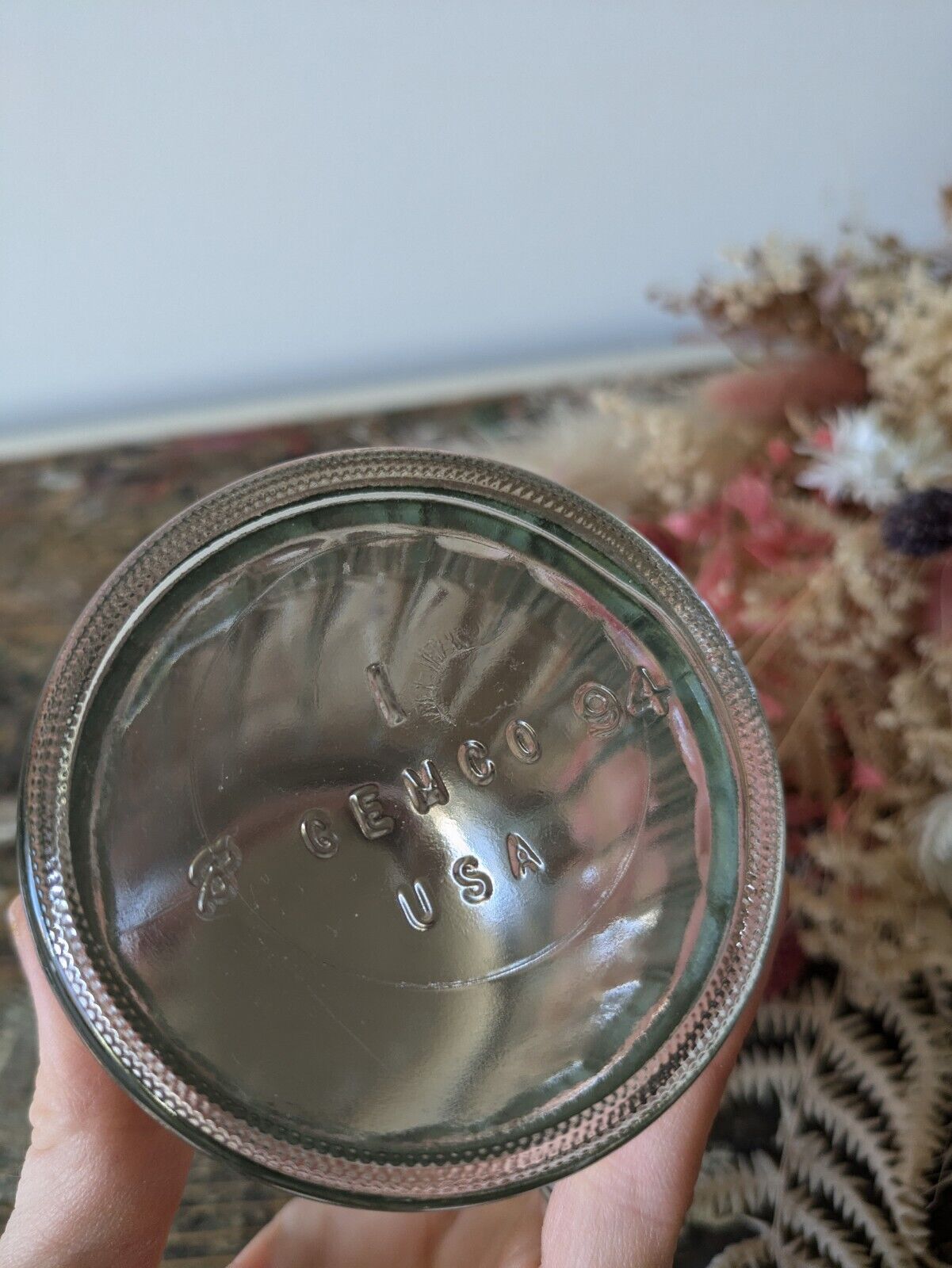 Vintage Gemco USA Ribbed Glass Diner Sugar Dispenser Stainless Steel Lid Shaker