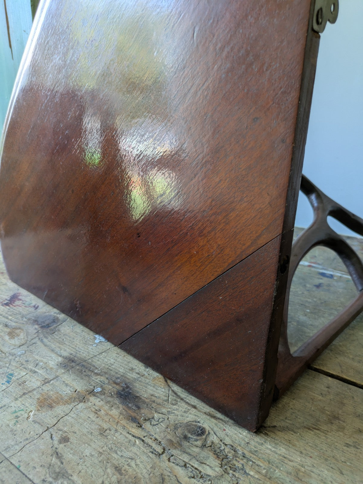 Antique Mahogany Art Nouveau C1890 Hanging Corner Shelf Wood Scroll Victorian