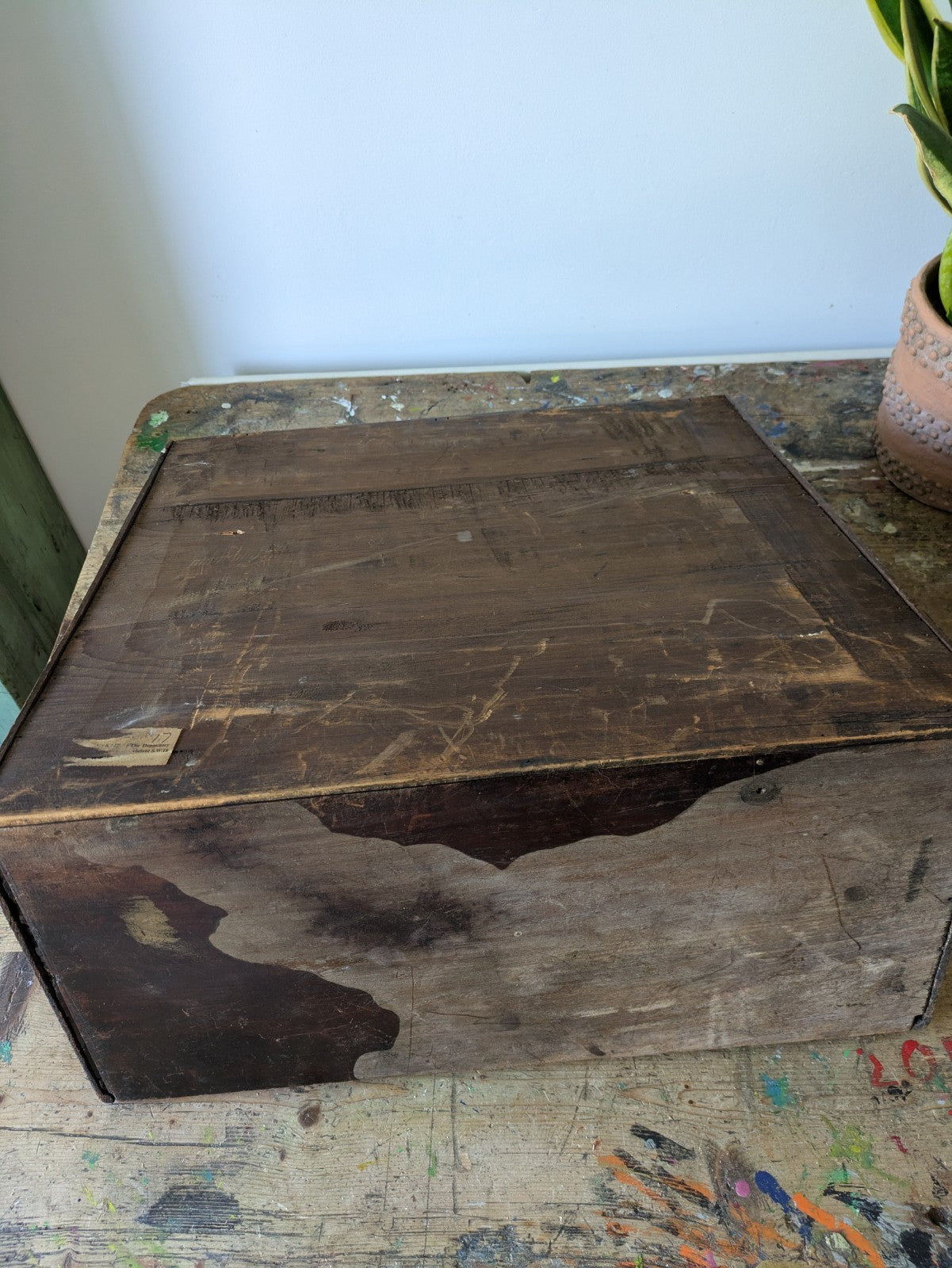 Antique English Oak Gothic Ecclesiastic Georgian Wall Shelf Shelves Waterfall