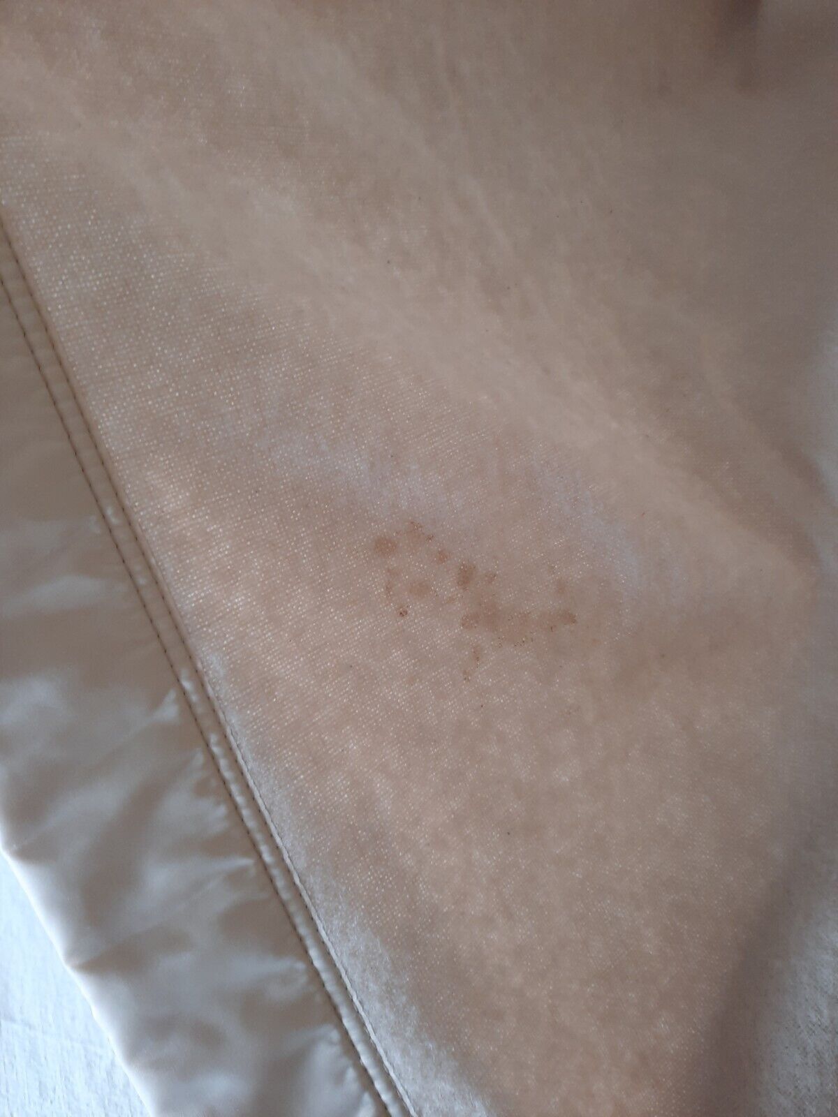 ATKINSON NORTHSTAR VINTAGE 100% WOOL THICK COSY CREAM BLANKET 175cm X 236cm Prop