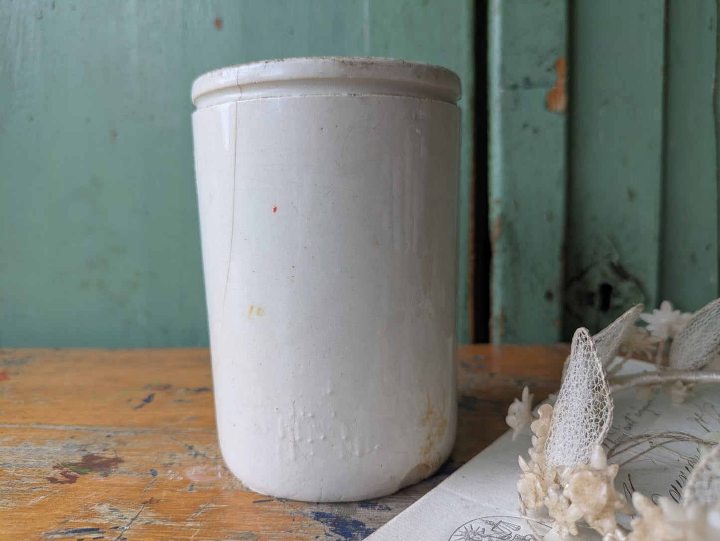 Antique James Keiller & Son’s Dundee Marmalade English Advert Pot, c. 1885 Vtg