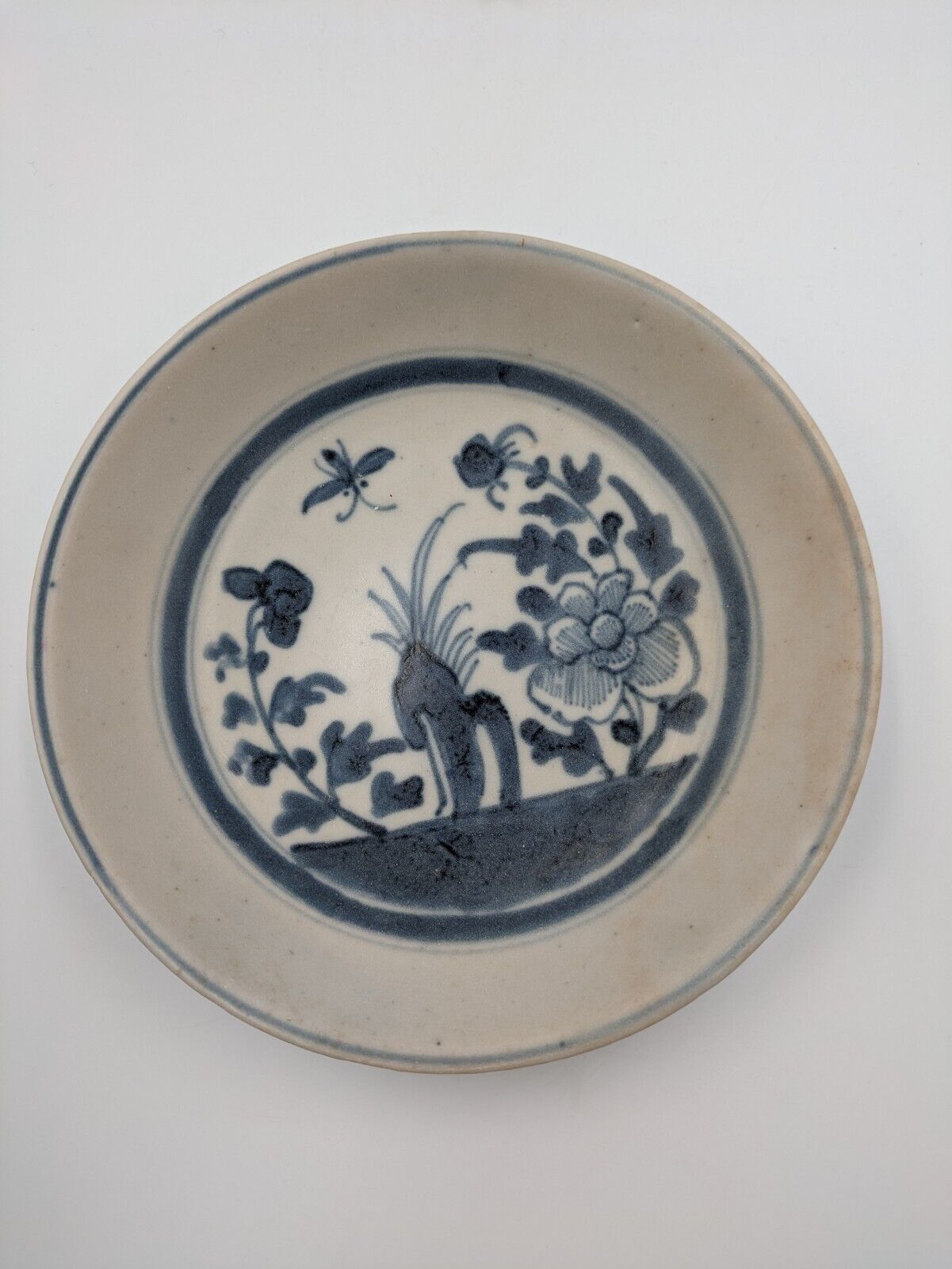 Chinese Qing Blue & White Tek Sing Plate from 1822 Ship Wreck Antique Pottery!!