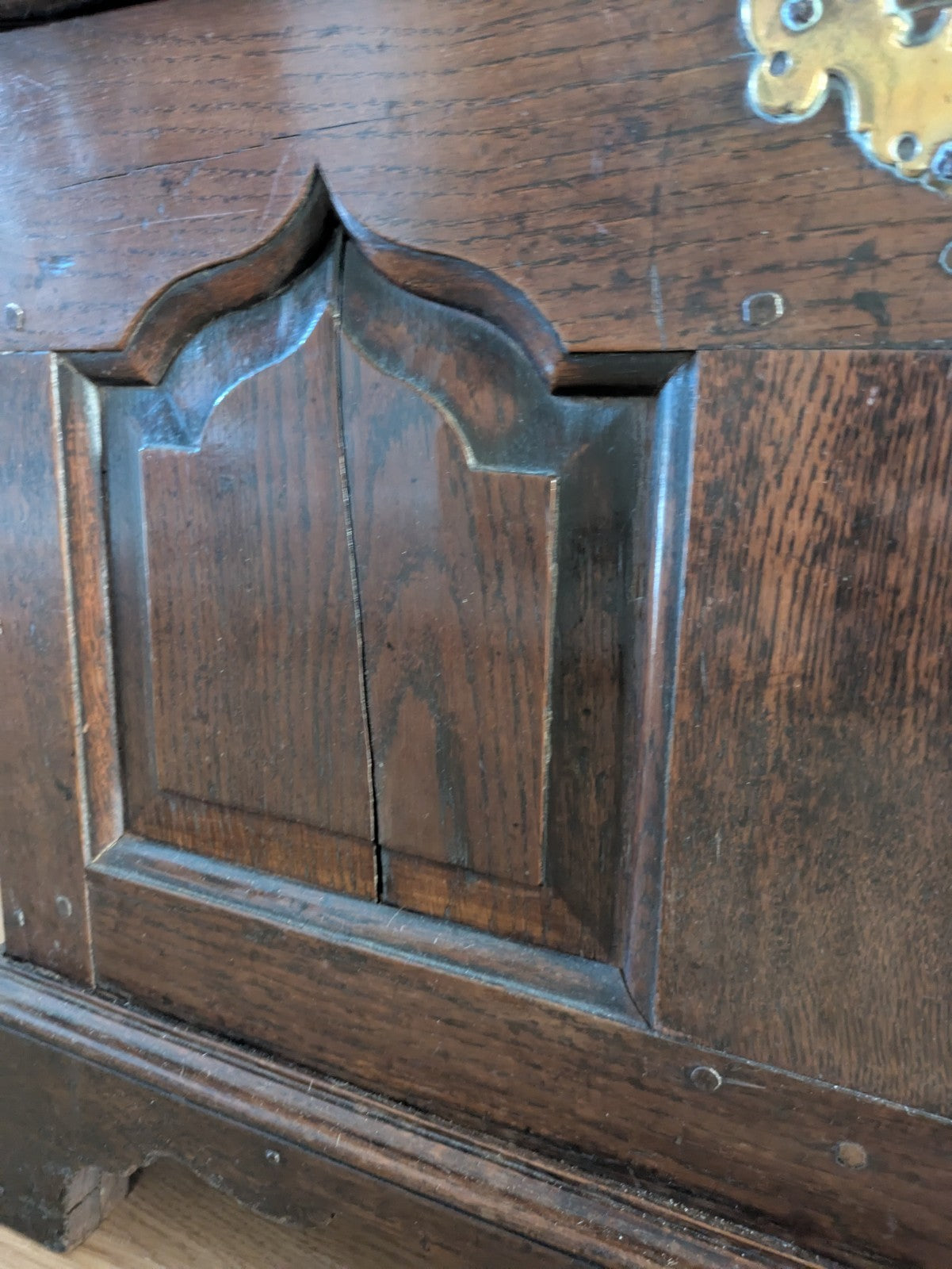 ANYIQUE WELSH MID 18TH CENTURY OAK MULE DOWER CHEST COFFER BLANKET BOX Original