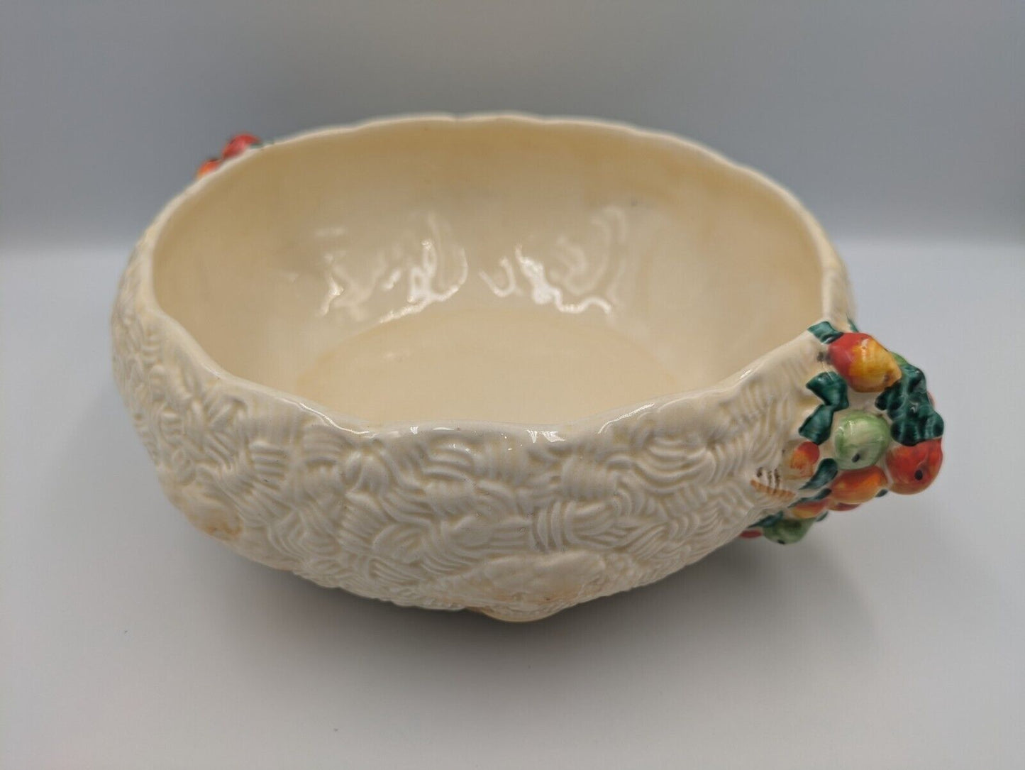 Large Rare Newport Pottery Clarice Cliff Celtic Harvest Salad Bowl Serving Antiq