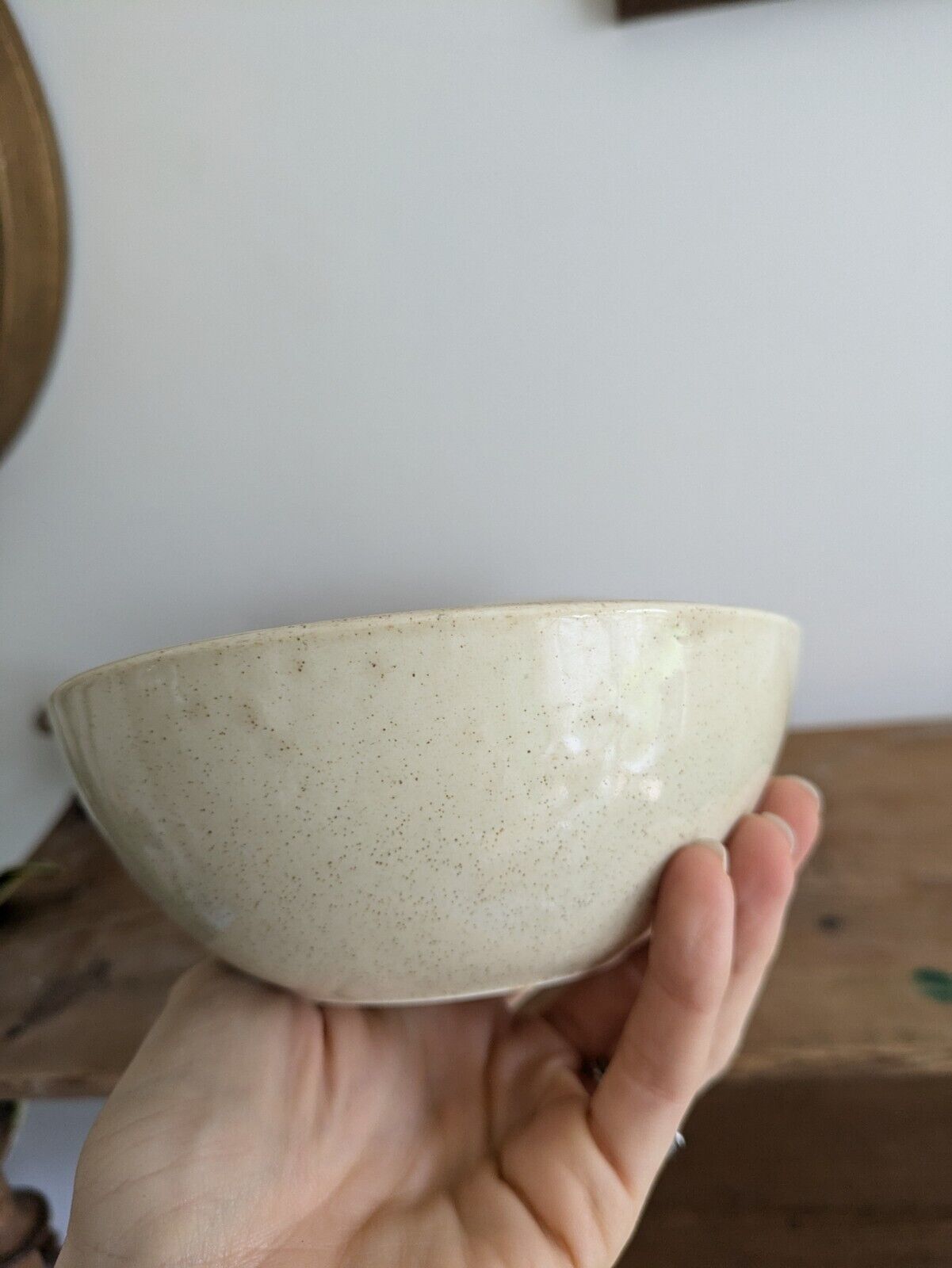 Set Of 4x vintage Speckled Dudson Armorlite England pottery small bowls 1970s Vg