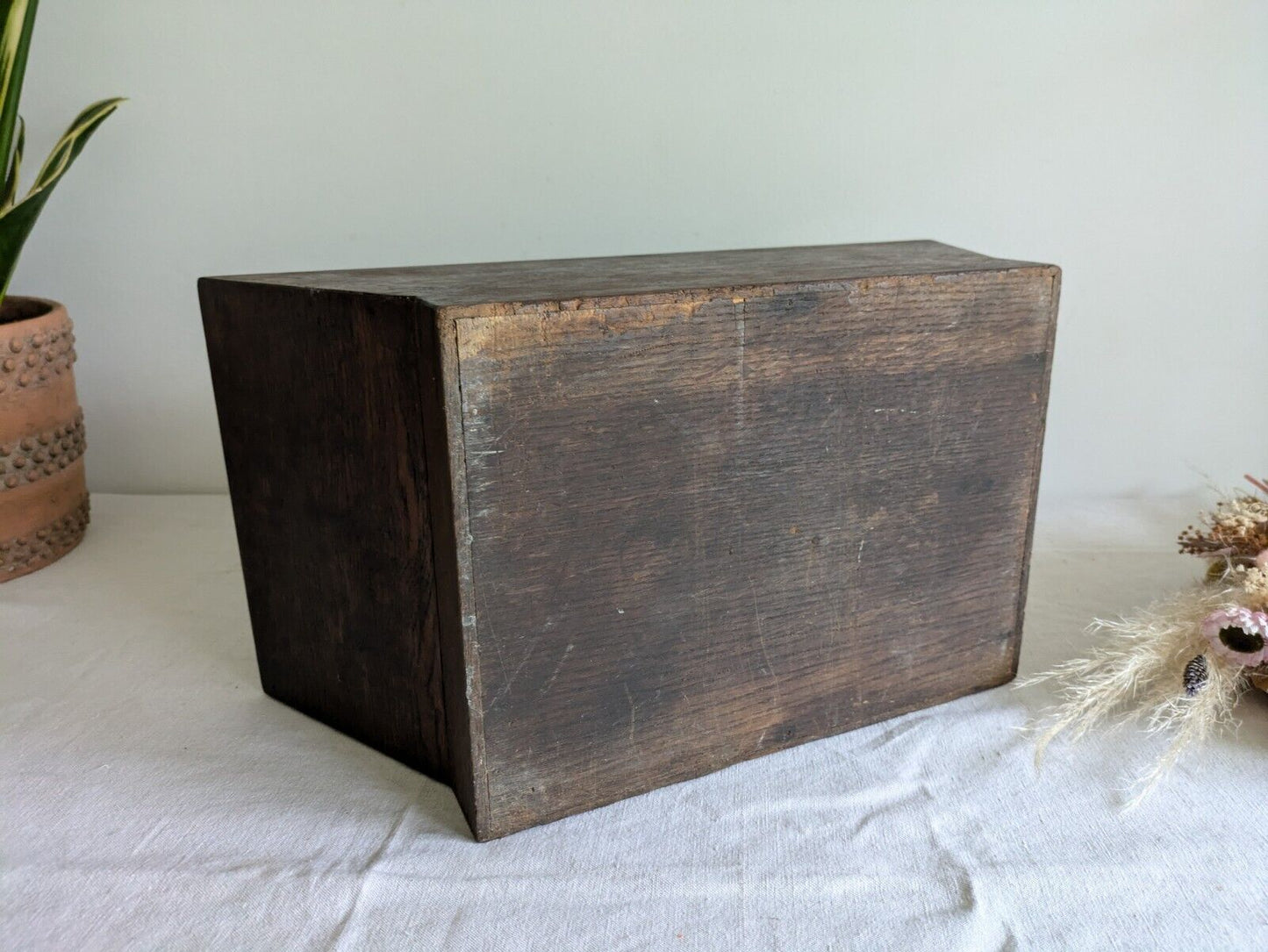 Rustic Antique Dough Trough | 19th Century Wooden Planter | Antique Storage Box