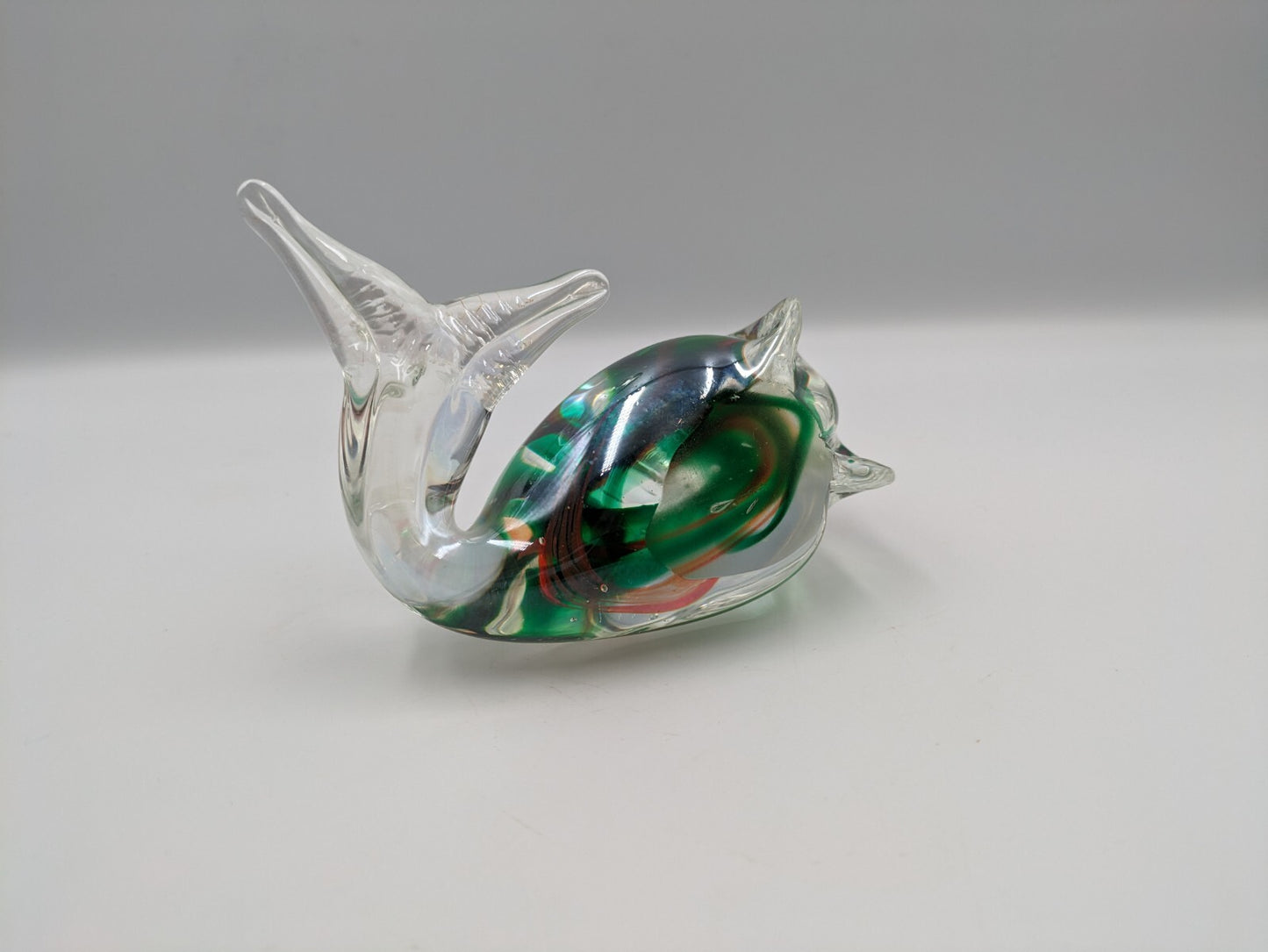 Murano Multi Colour Iridescent Art Glass Seal Paperweight Seal figure ornament