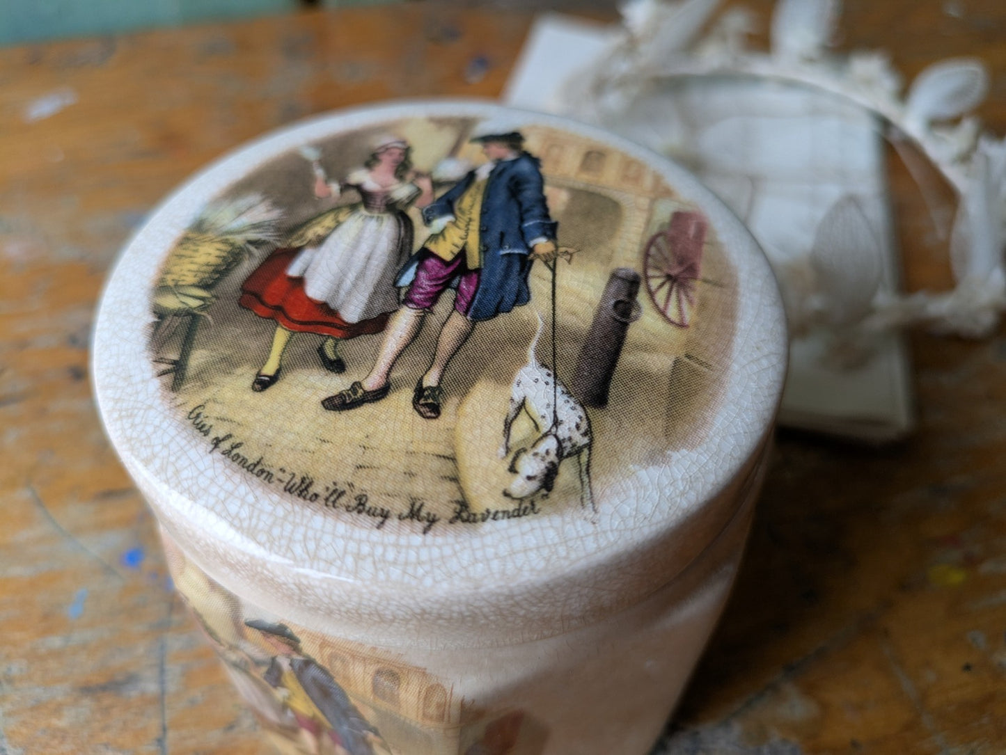 ANTIQUE FRANK COOPER SANDLAND WARE STAFFORDSHIRE POTTERY MARMALADE JAR POT VTG