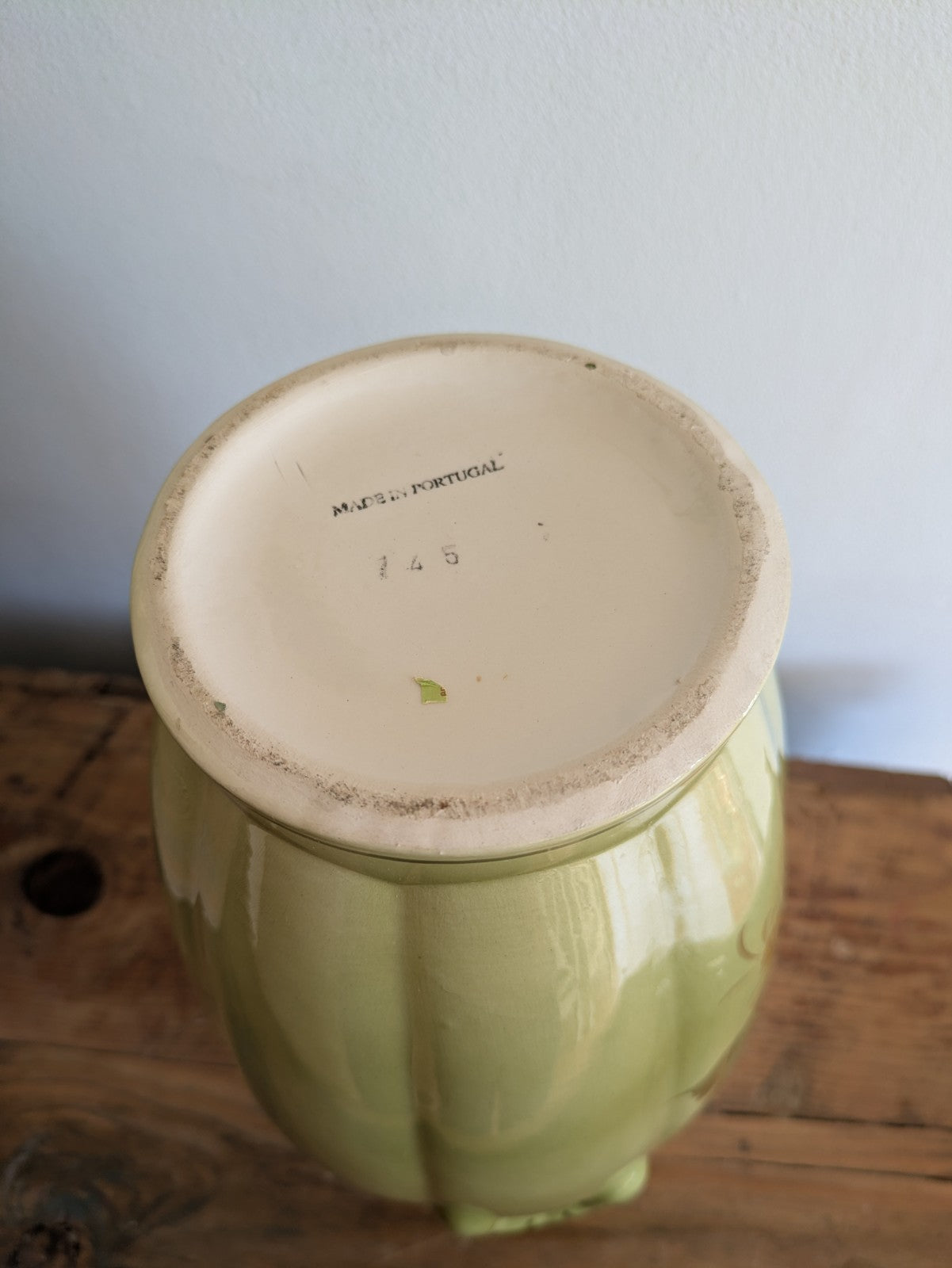 Large Floral Pottery Vase Portugal Simons Bros Ltd Decorative Prop Florist vgc