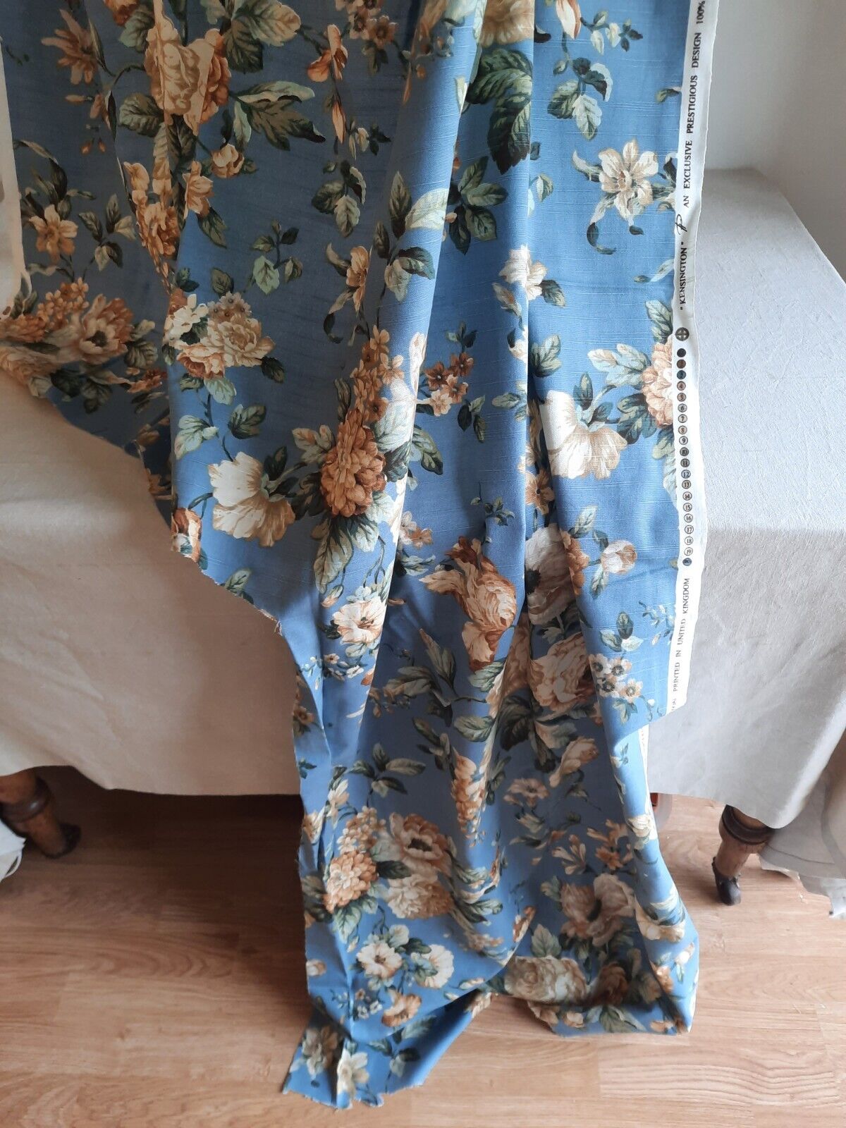 Country house floral curtain Fabric Material Prestigious Kensington 100% cotton