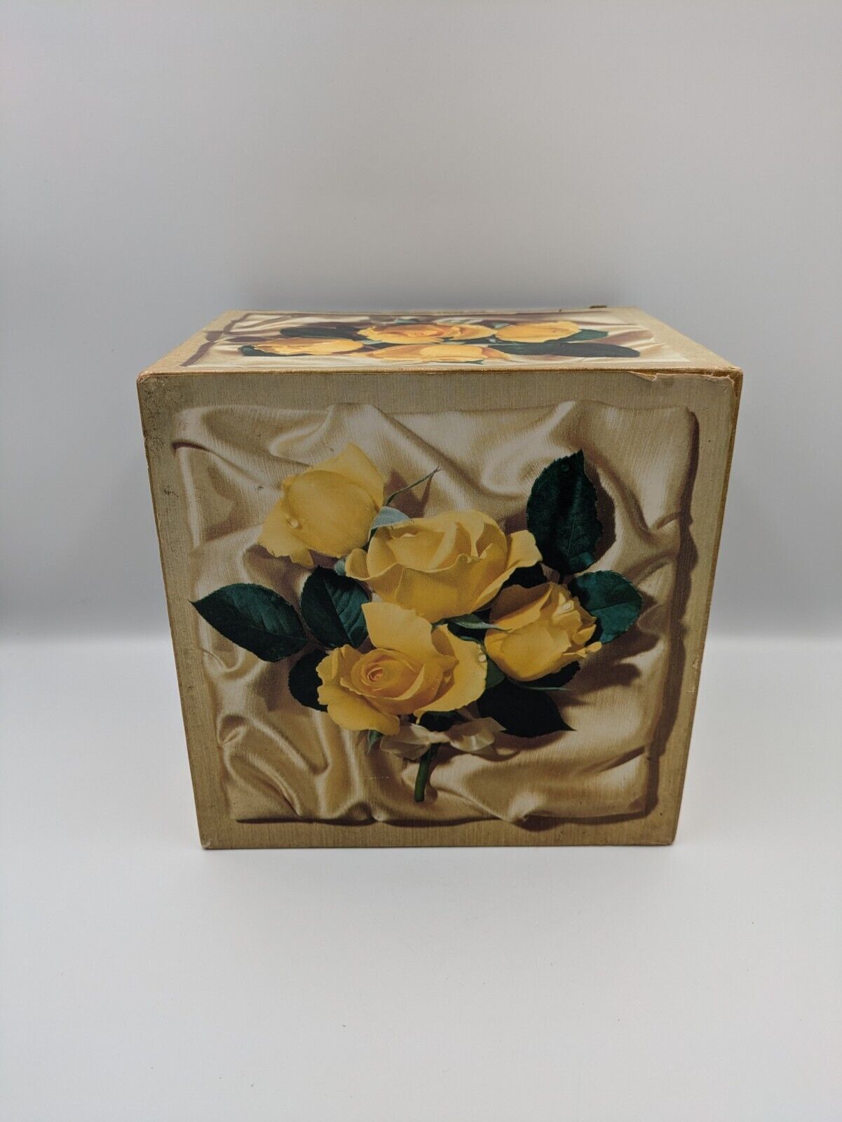 Vintage Chocolate Box Drawers Store Jewellery Sewing Joseph Terry Cardboard Rose