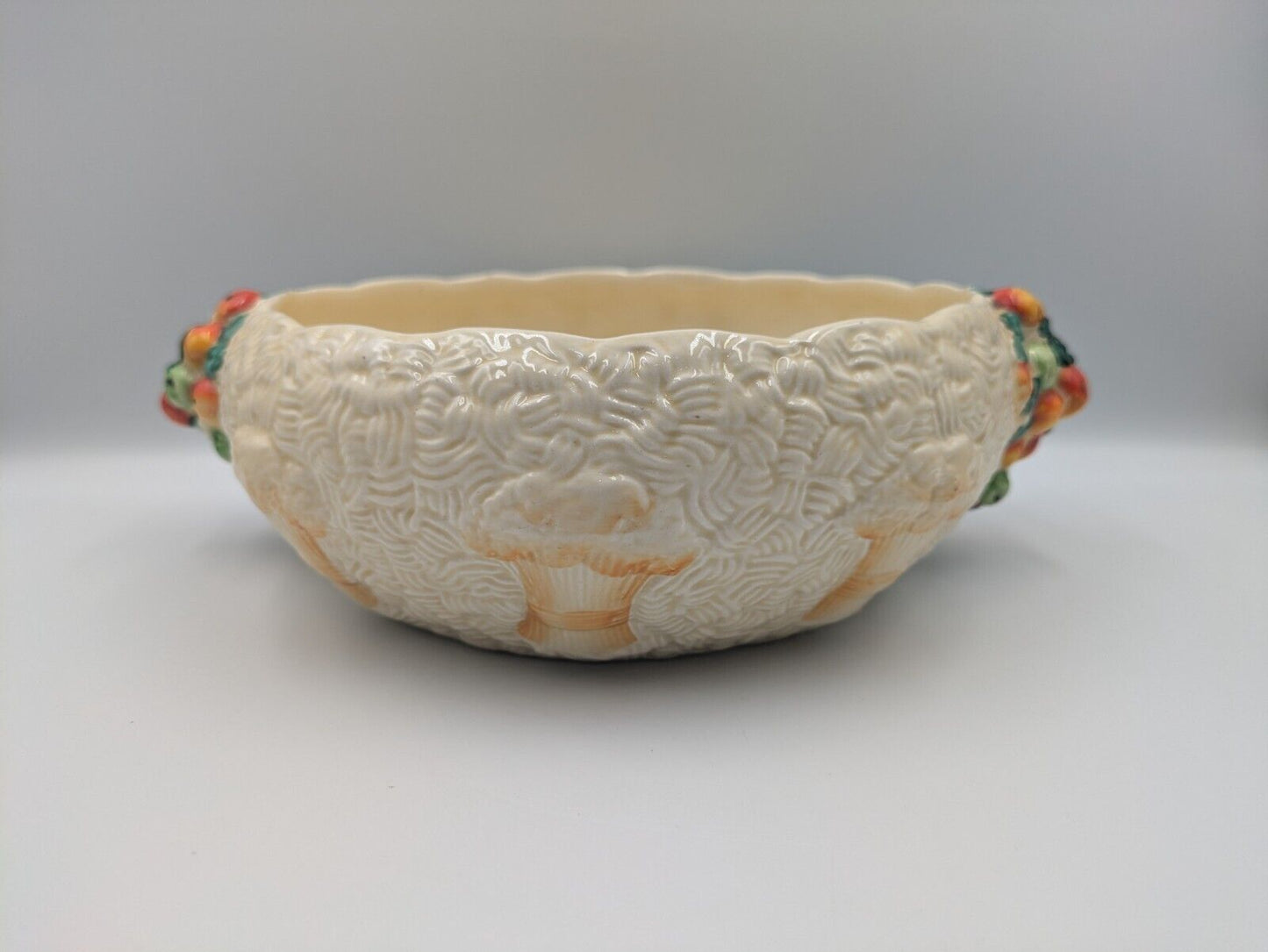 Large Rare Newport Pottery Clarice Cliff Celtic Harvest Salad Bowl Serving Antiq