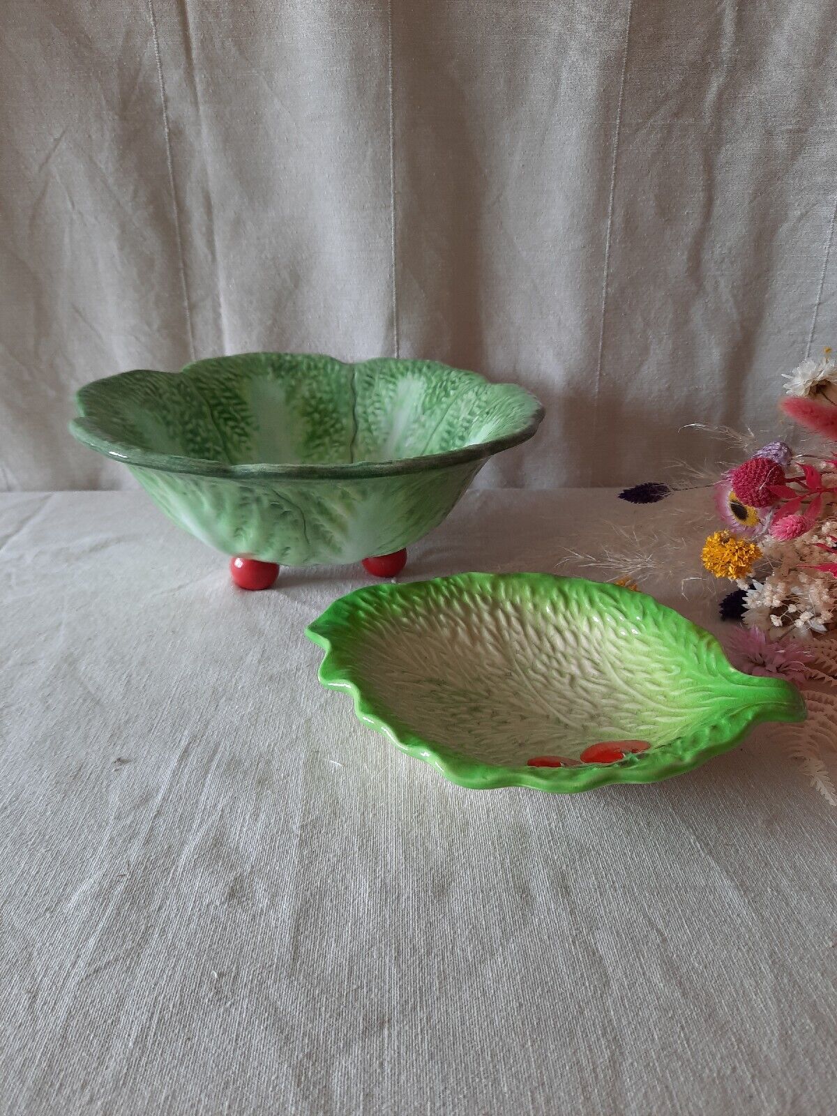 Beswick Ware Dish Bowl Cherry Tomato And Lettuce Leaf and farmers market bowl