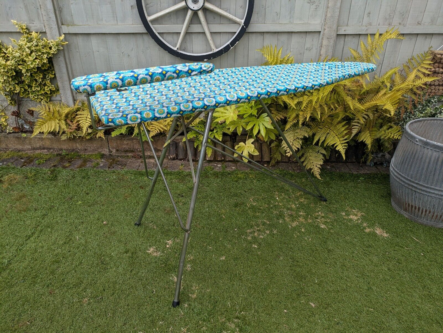 Rare 1950s French Libellule Vintage Ironing Board with Sleeve Retro Atomic Prop