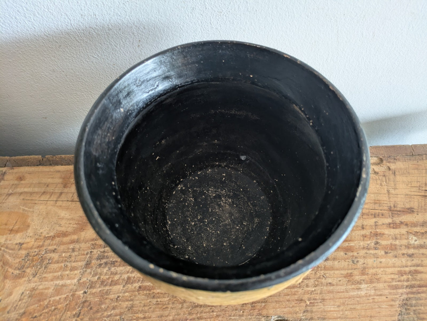 Antique Cyples Art Deco Old Pottery British Planter Vintage Embossed Folk Prop