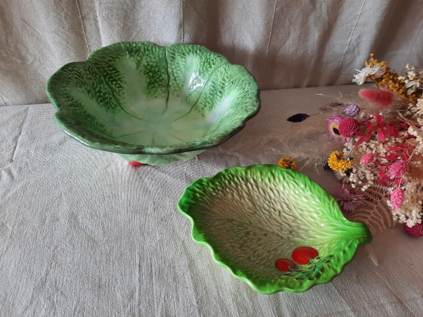 Beswick Ware Dish Bowl Cherry Tomato And Lettuce Leaf and farmers market bowl