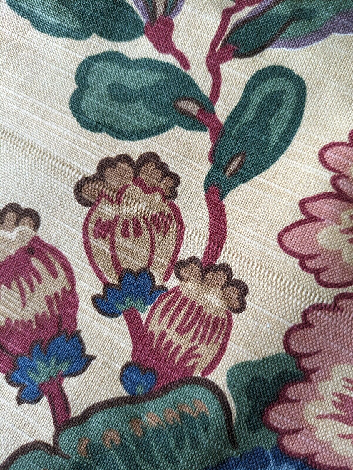 Large Piece Of Liberty Print Fabric Lennox 3.3m Cream Floral Upholstery Weight
