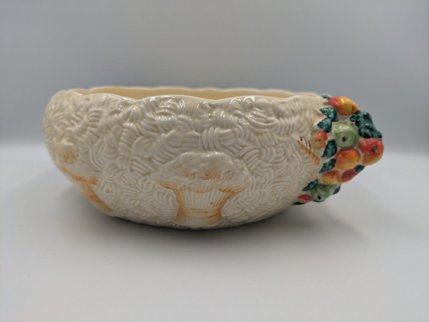 Large Rare Newport Pottery Clarice Cliff Celtic Harvest Salad Bowl Serving Antiq