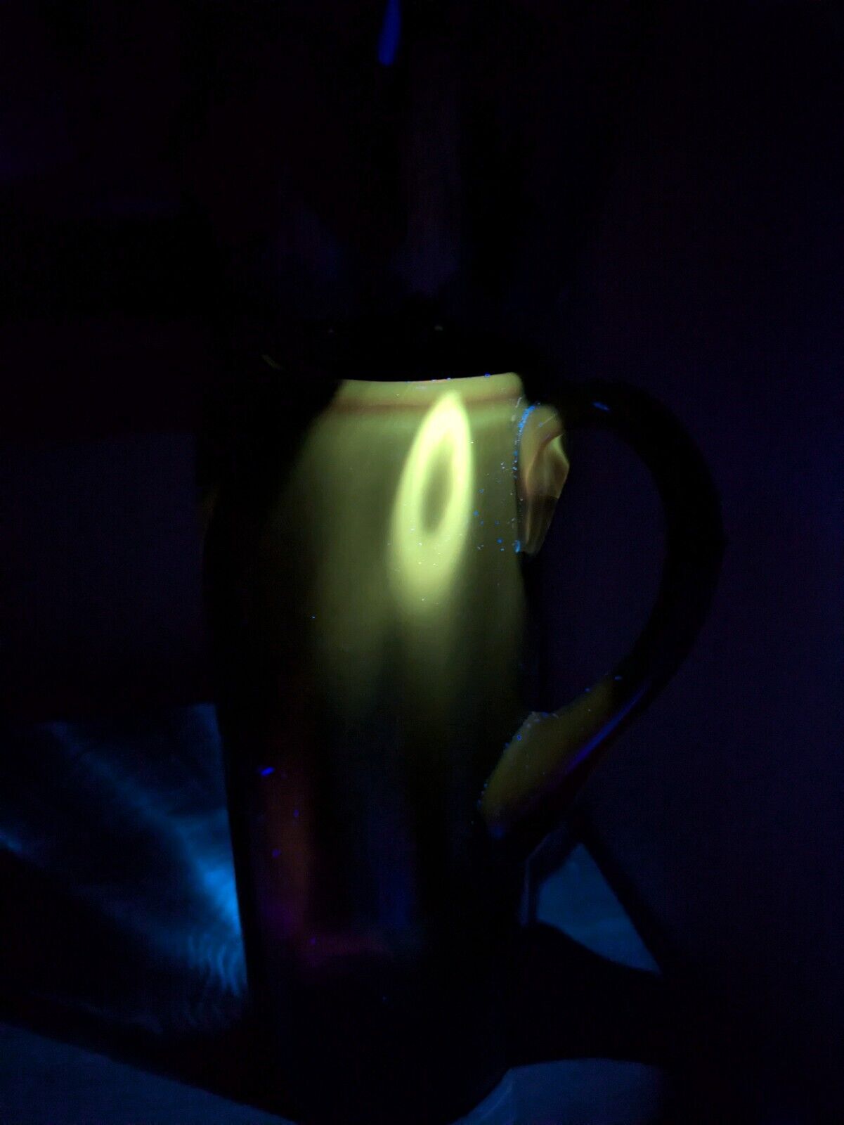 Tall Vintage Italian Amethyst Art Glass Hand Blown Pitcher Mid Century Modern