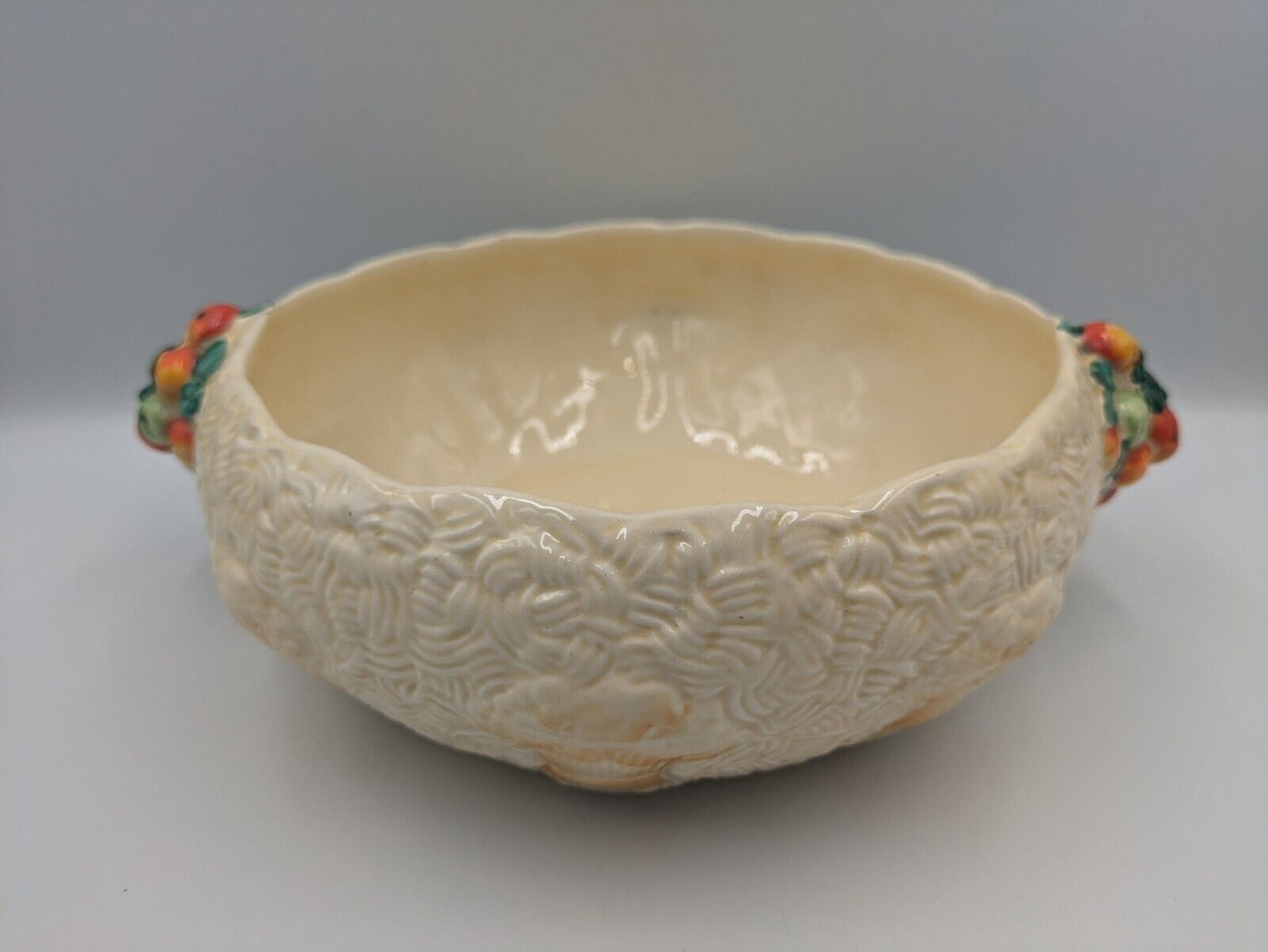 Large Rare Newport Pottery Clarice Cliff Celtic Harvest Salad Bowl Serving Antiq