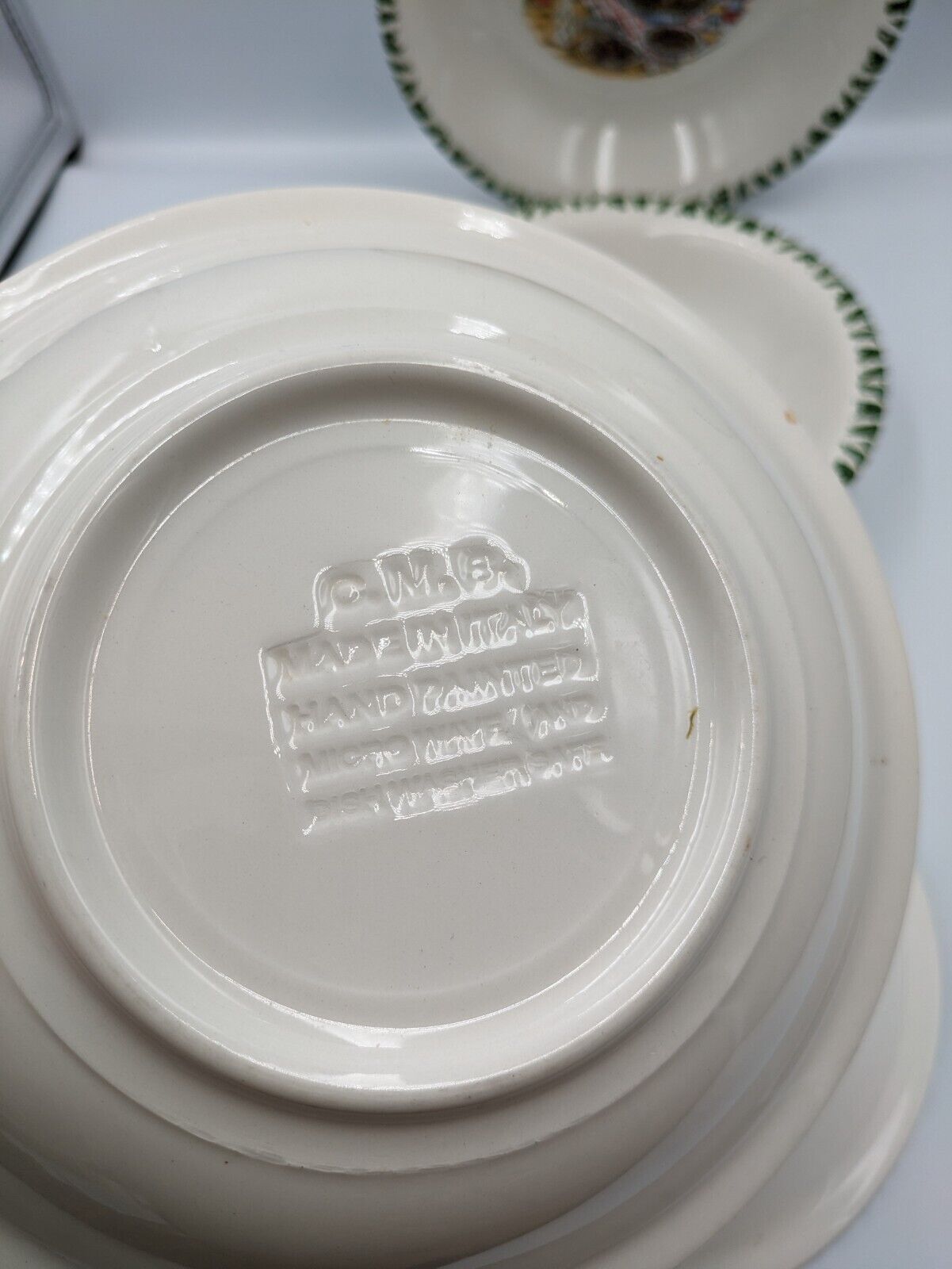 Set Of 4 Italian CMS Spaghetti Pasta Bowl Hand Painted Made in Italy Bowls Serve