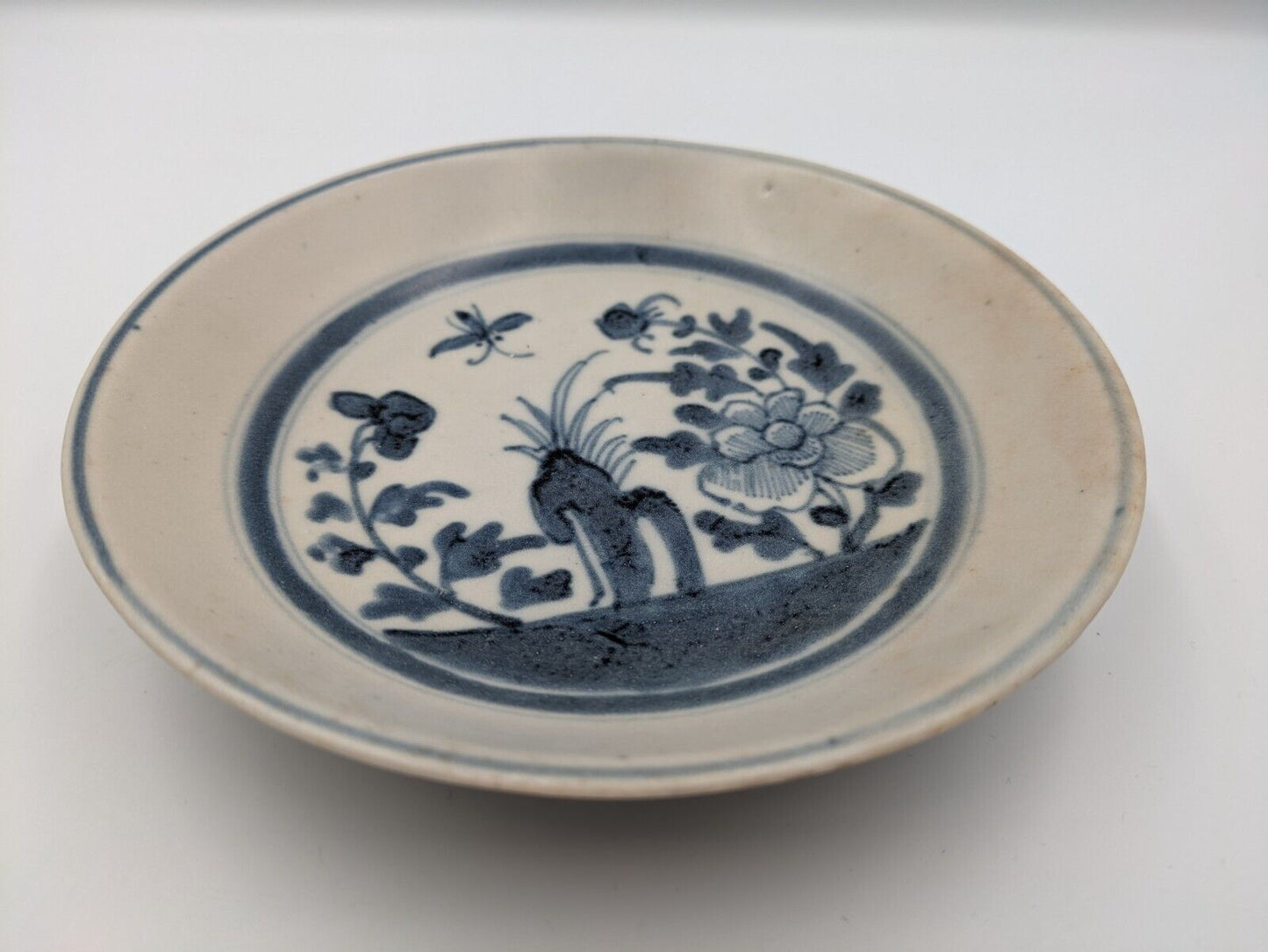Chinese Qing Blue & White Tek Sing Plate from 1822 Ship Wreck Antique Pottery!!