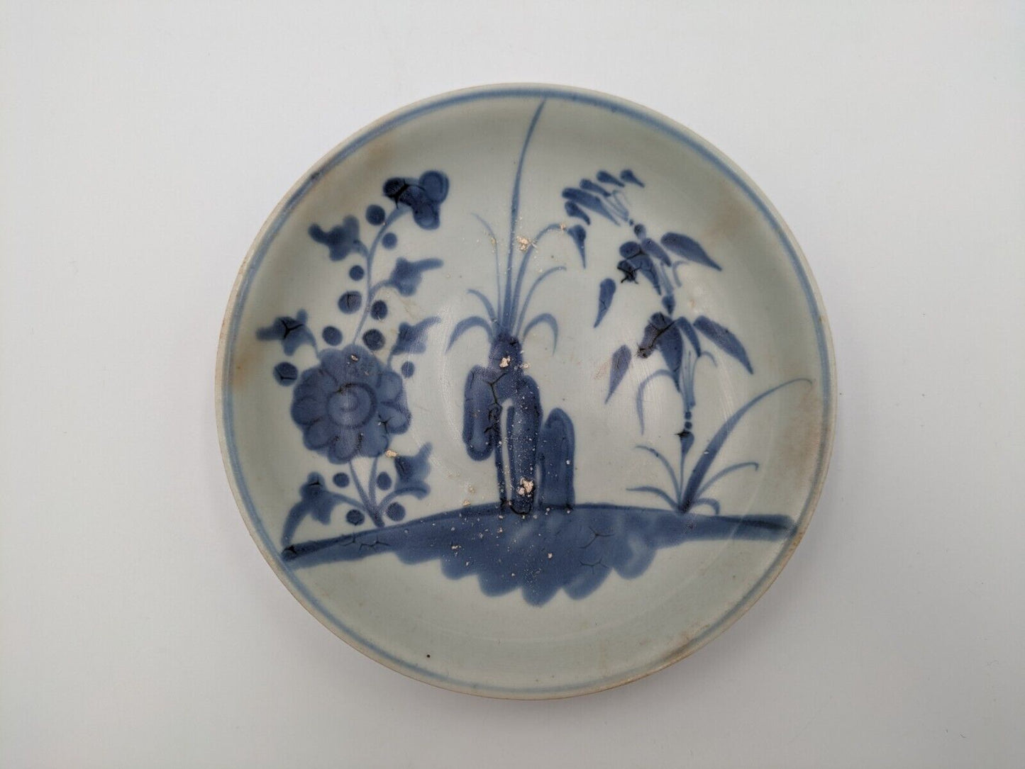 Chinese Qing Blue & White Tek Sing Plate from 1822 Ship Wreck Antique Pottery
