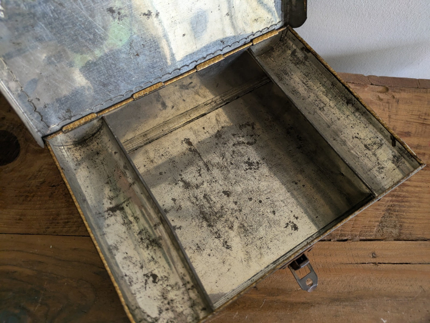 George Bassett Confectioners Workbox Tin c.1930-40 Sewing Storage Tin Gift VTG