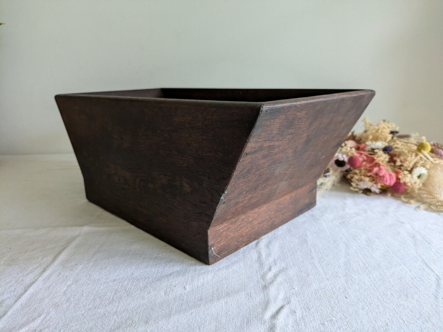 Rustic Antique Dough Trough | 19th Century Wooden Planter | Antique Storage Box