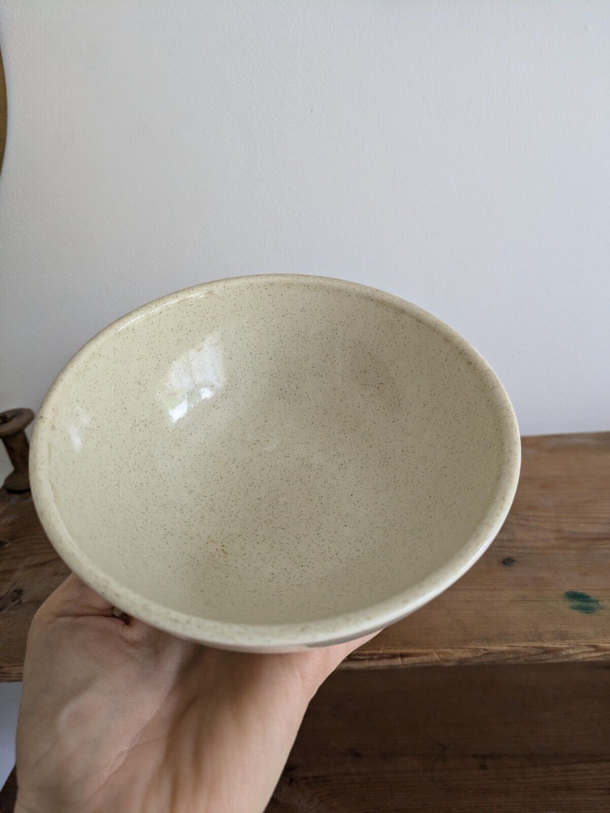 Set Of 4x vintage Speckled Dudson Armorlite England pottery small bowls 1970s Vg