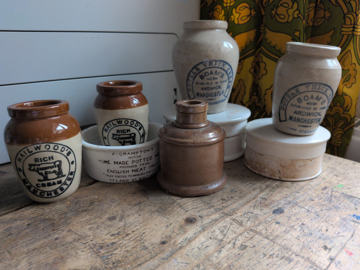 Custom bundle antique ironstone and stoneware pots for Sierra