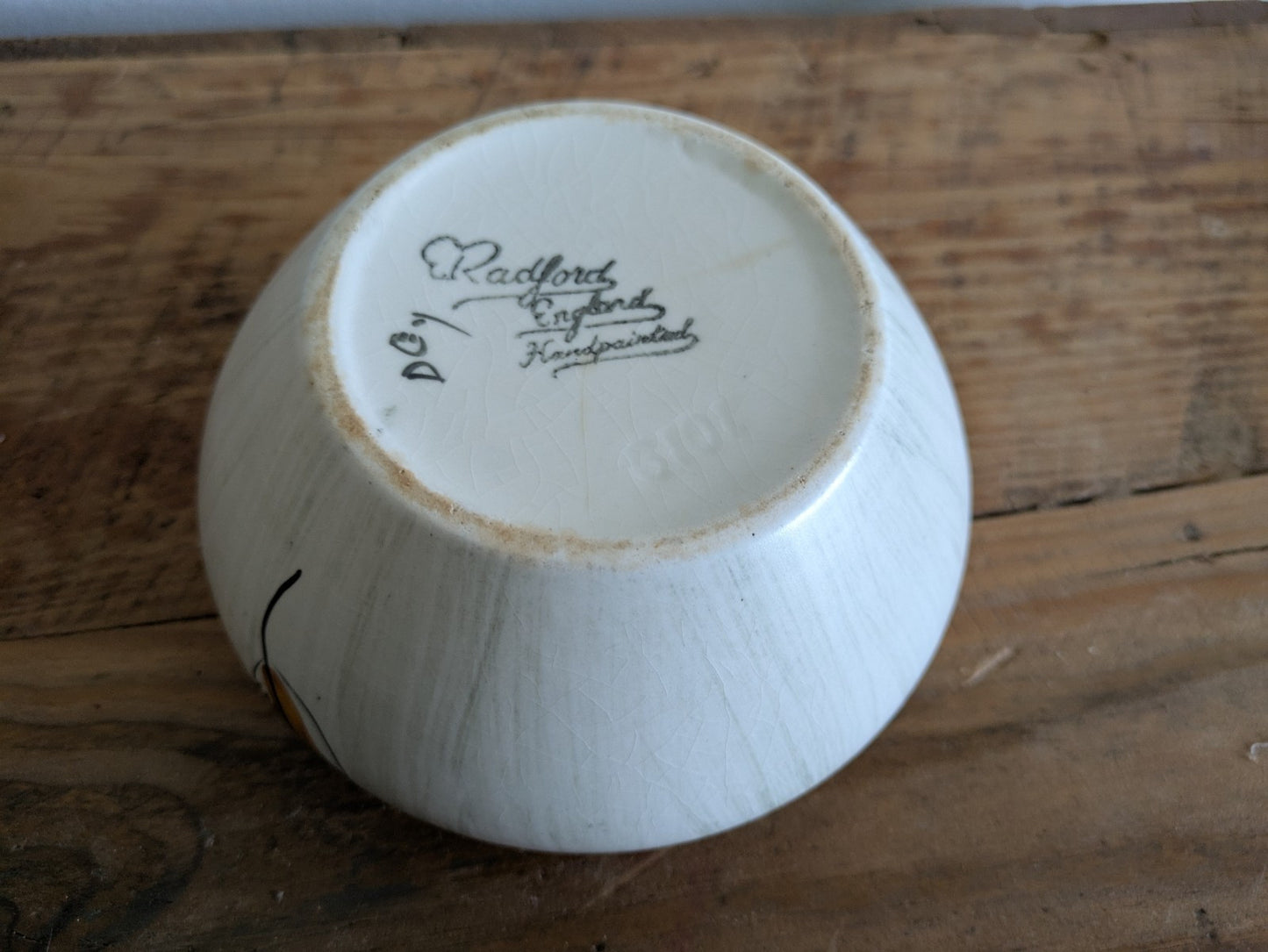 VTG Deco E Radford Pottery Posy Bowl Holder Vase Flower Arrangements Pot Pourri