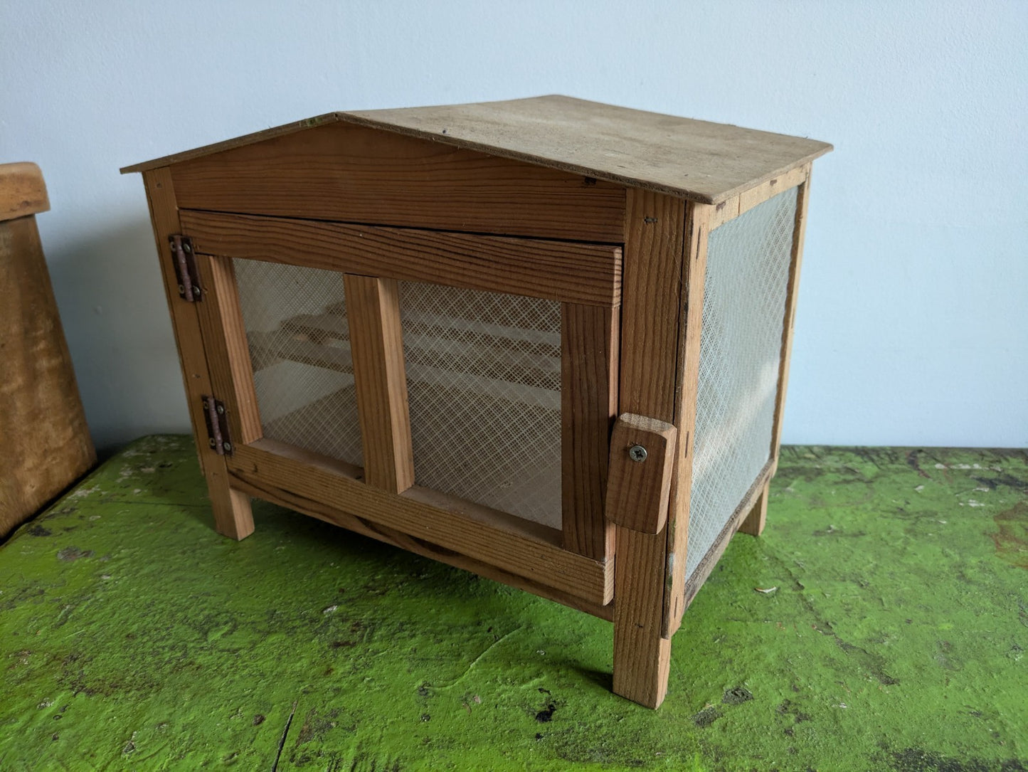Pine Meat Safe Larder Cabinet With Shelves Vintage Rustic Cupboard Hen House Vgc