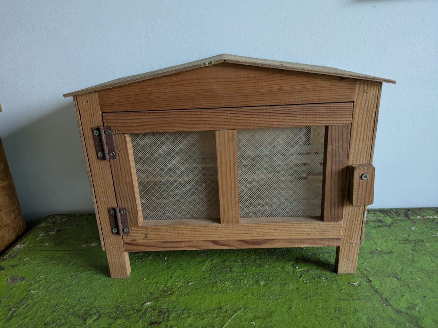 Pine Meat Safe Larder Cabinet With Shelves Vintage Rustic Cupboard Hen House Vgc