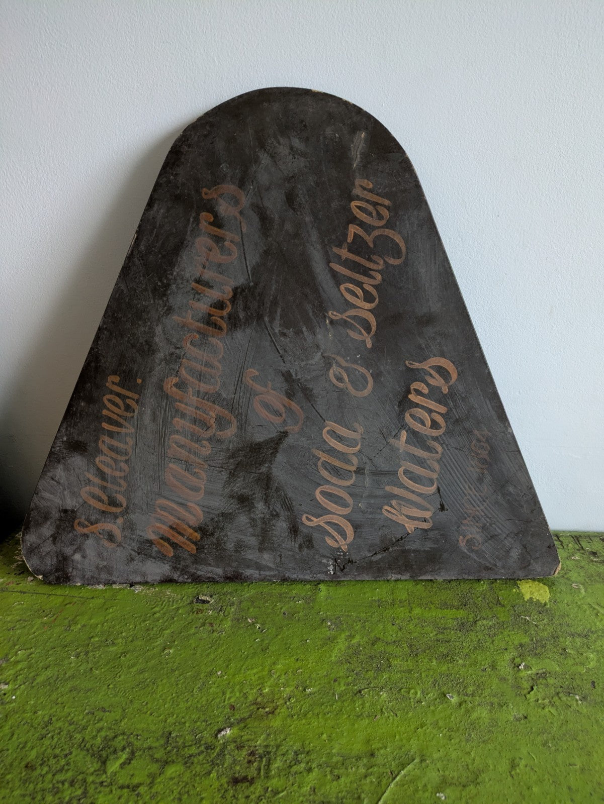 Antique Vintage Apothecary Pharmacy Advertising Chemist Shop Notice Sign Wooden