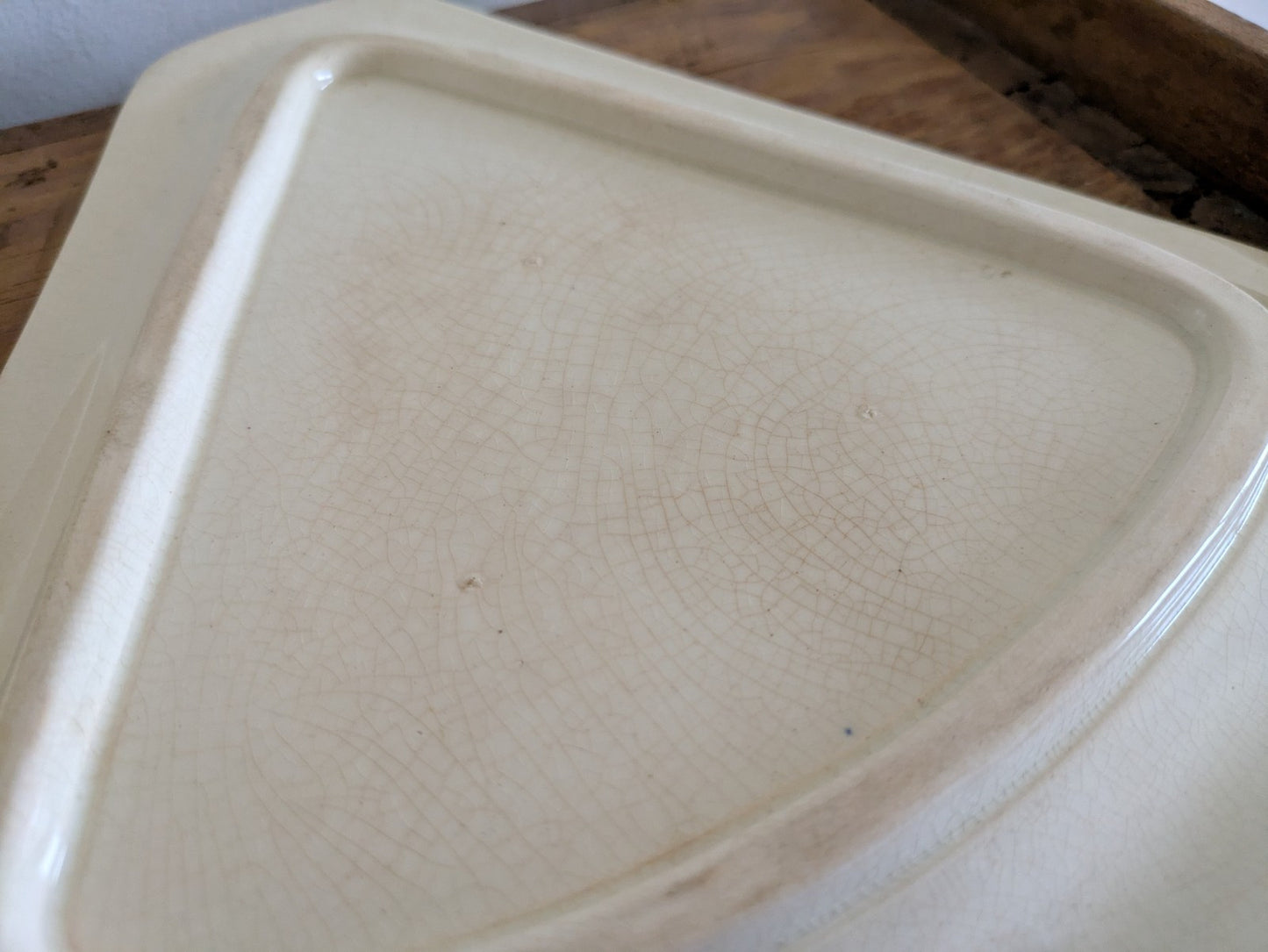 Large Antique Vintage Victorian Cheese Dish Butter Serving Cover Floral Vgc Rare
