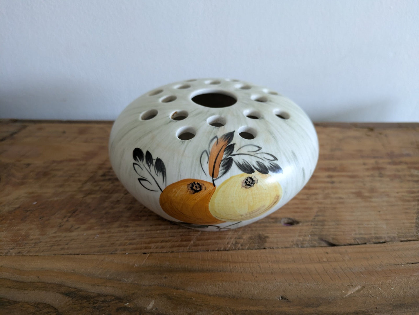 VTG Deco E Radford Pottery Posy Bowl Holder Vase Flower Arrangements Pot Pourri