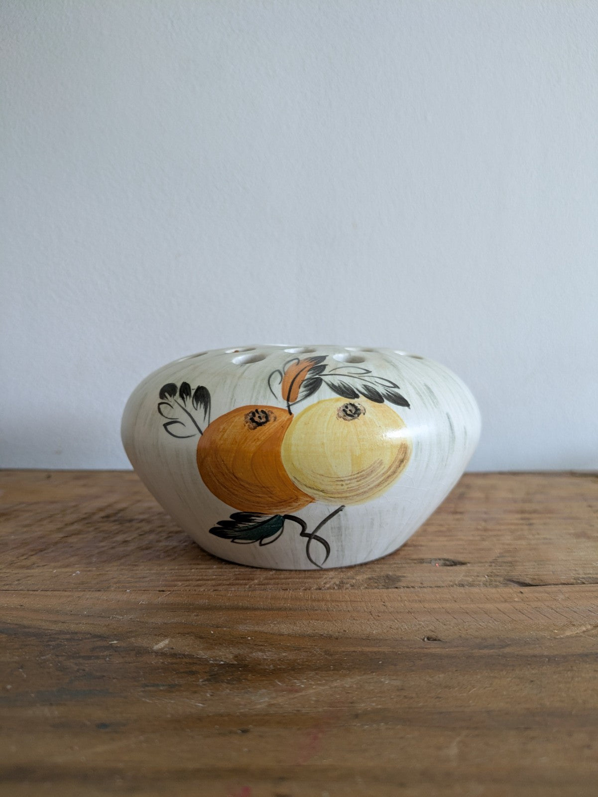 VTG Deco E Radford Pottery Posy Bowl Holder Vase Flower Arrangements Pot Pourri