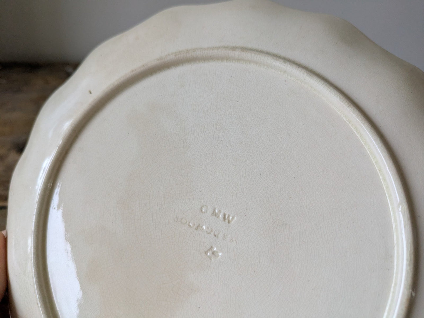 2x Rare 1864 Wedgwood Antique Vtg Dinner Plate Eritria Cherub Angel Dish Plates