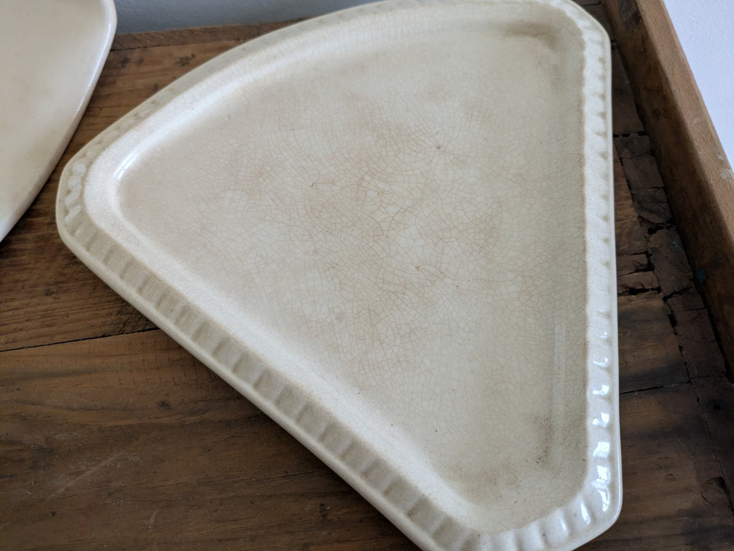 Large Antique Vintage Victorian Cheese Dish Butter Serving Cover Floral Vgc Rare